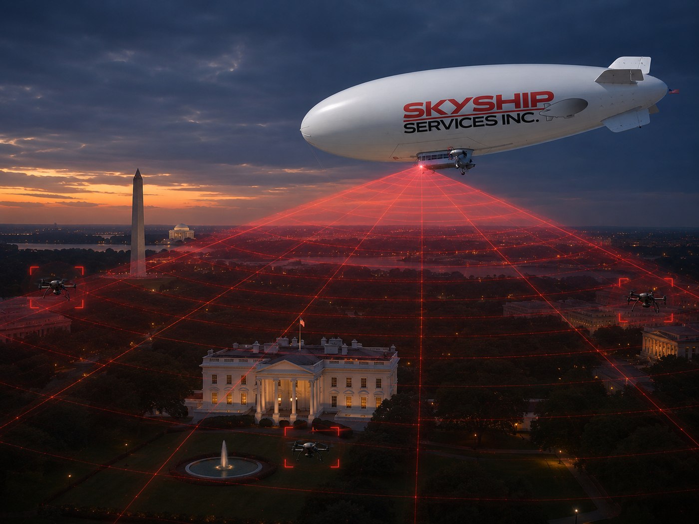 A170 airship counter-UAS overwatch over Washington DC