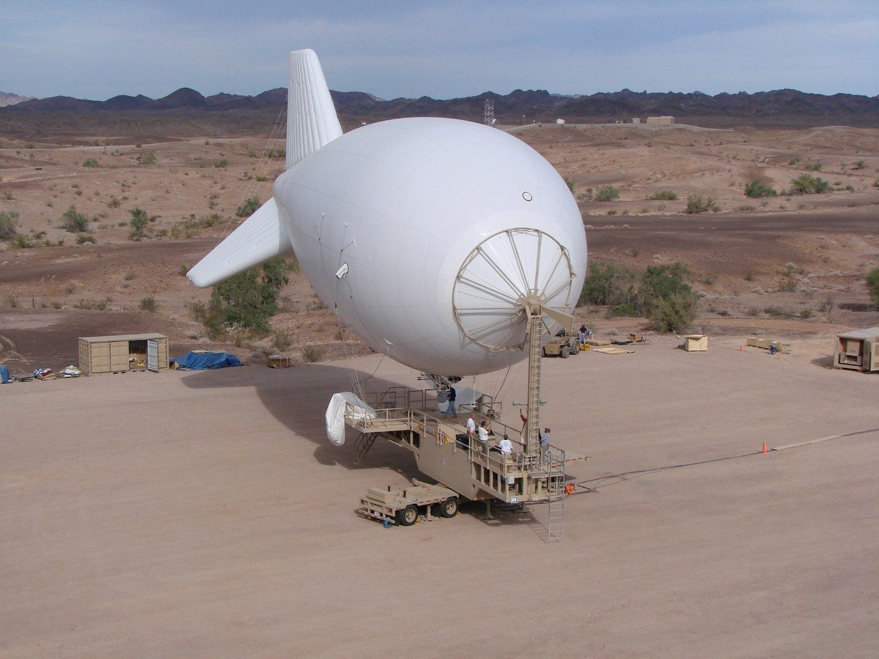 Persistent Threat Detection System aerostat on station